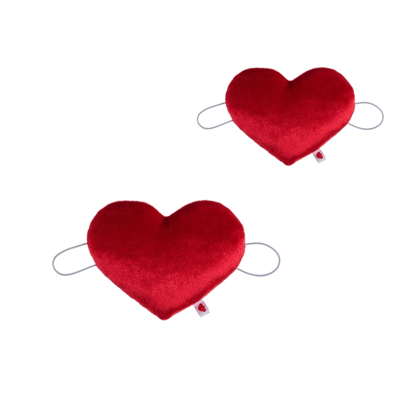 MUÑEQUERA BUILD A BEAR CORAZON ROJO PELUCHE SUAVE - 2