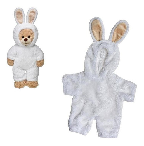 DISFRAZ CONEJO BLANCO BUILD A BEAR PELUCHE SUAVE - 1