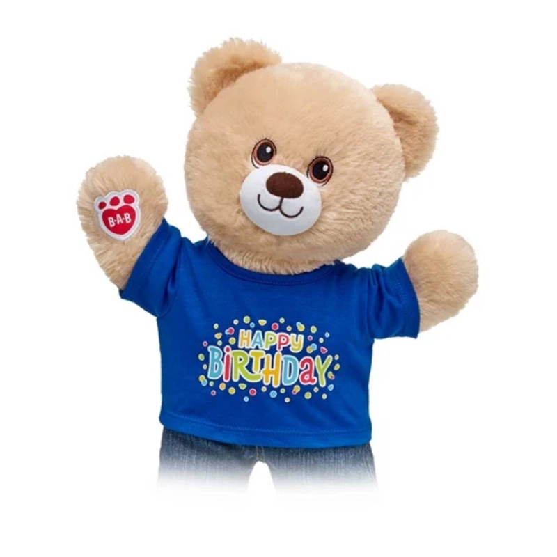POLERA CUMPLEAÑOS AZUL BUILD A BEAR ESTAMPADO FELIZ - 3