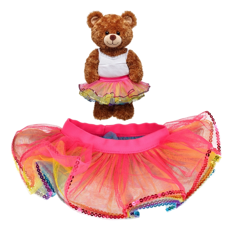 TUTU ARCOIRIS BUILD A BEAR CON LENTEJUELAS BRILLANTES - 2