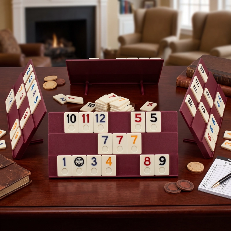JUEGO DE MESA CLASICO RUMMY EN CAJA METALICA - 2