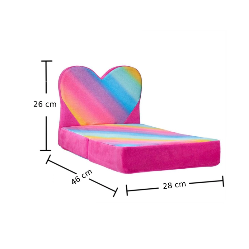 SILLON CAMA BUILD A BEAR ARCOIRIS PARA PELUCHES - 2