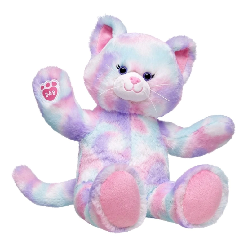 PELUCHE BUILD A BEAR GATITA COLORES PASTEL - 1