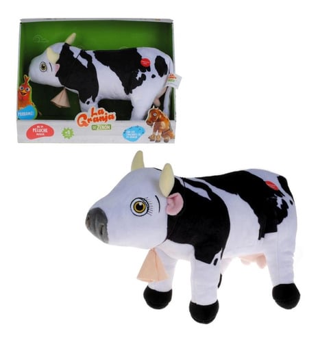 PELUCHE MUSICAL LA GRANJA DE ZENON VACA LOLA 35 CM - 1