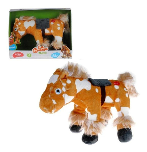 PELUCHE MUSICAL LA GRANJA DE ZENON CABALLO PERCHERON 35 CM - 1
