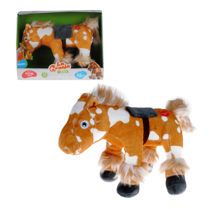 PELUCHE MUSICAL LA GRANJA DE ZENON CABALLO PERCHERON 35 CM - 2