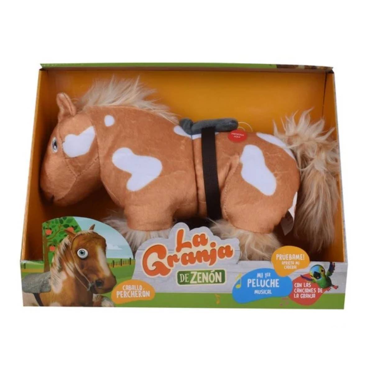 PELUCHE MUSICAL LA GRANJA DE ZENON CABALLO PERCHERON 35 CM - 3