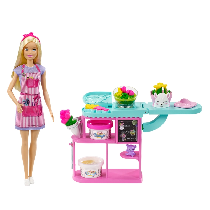 MUÑECA BARBIE FLORISTA SET DE JUEGO CON ACCESORIOS - 1