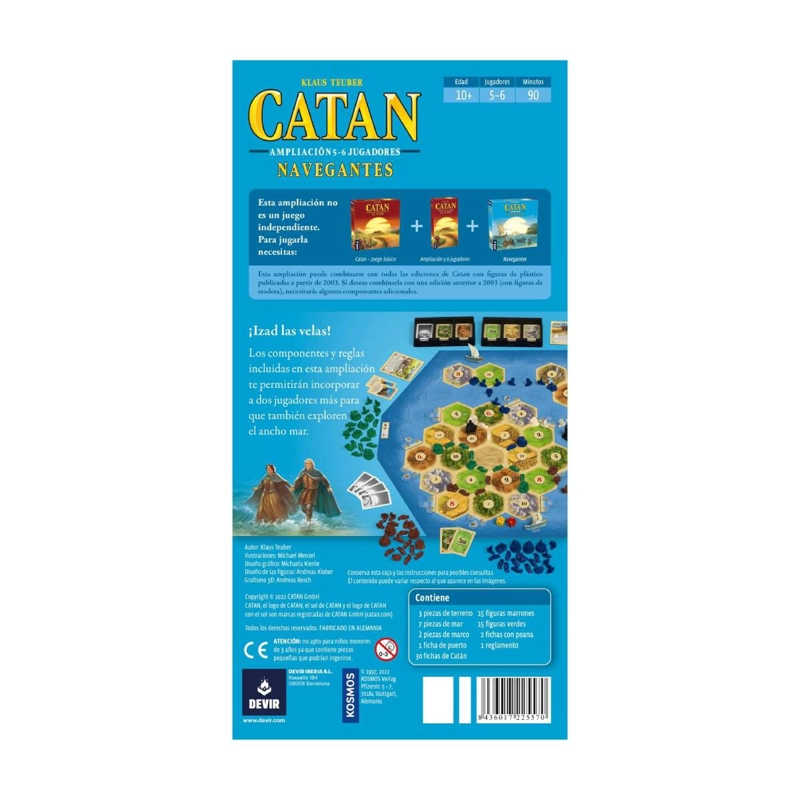 CATAN NAVEGANTES DE CATAN EXPANSION 5-6 JUGADORES - 4