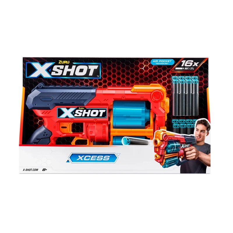 LANZADOR X-SHOT XCESS TK12 CON 16 DARDOS - 4