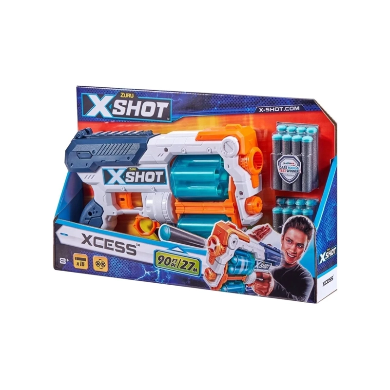 LANZADOR X-SHOT XCESS TK12 CON 16 DARDOS - 8