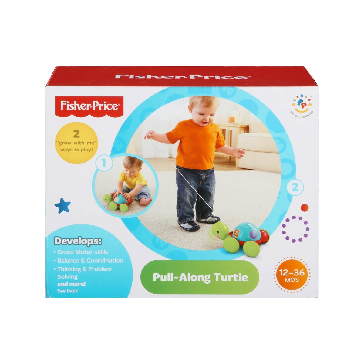 JUGUETE INTERACTIVO FISHER PRICE TORTUGA APRENDIZAJE MULTICOLOR - 2