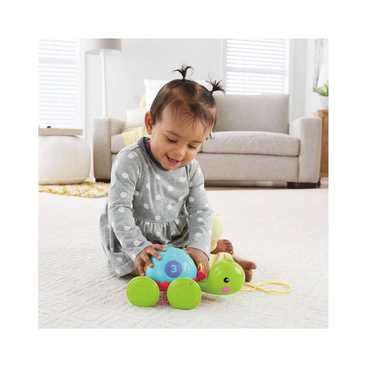 JUGUETE INTERACTIVO FISHER PRICE TORTUGA APRENDIZAJE MULTICOLOR - 3