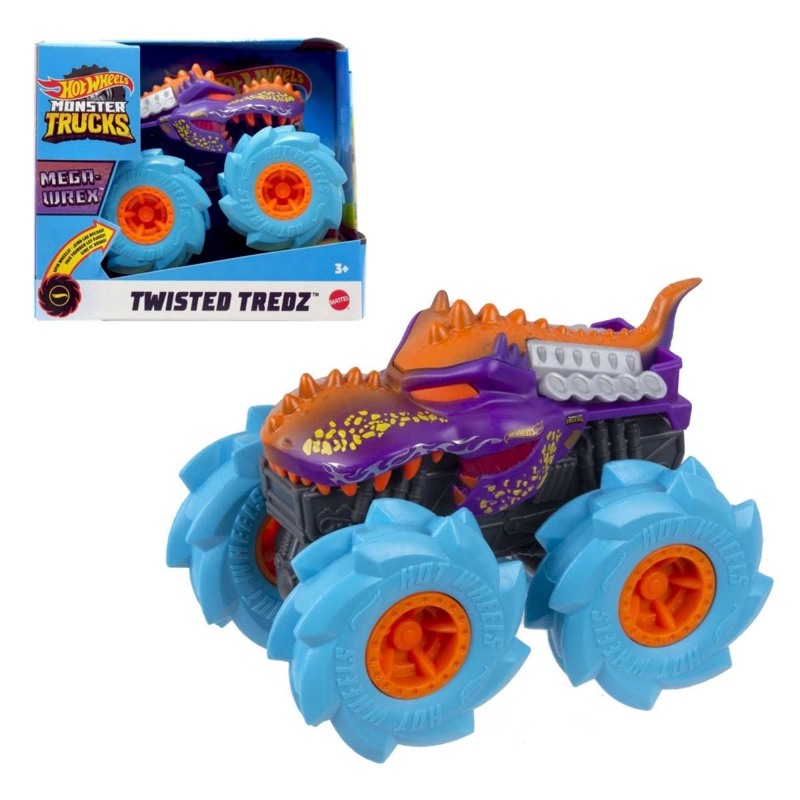 VEHICULO HOT WHEELS MEGA MONSTER TRUCKS TWISTER TREDZ - 1