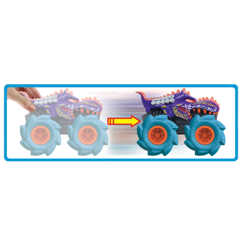 VEHICULO HOT WHEELS MEGA MONSTER TRUCKS TWISTER TREDZ - 2
