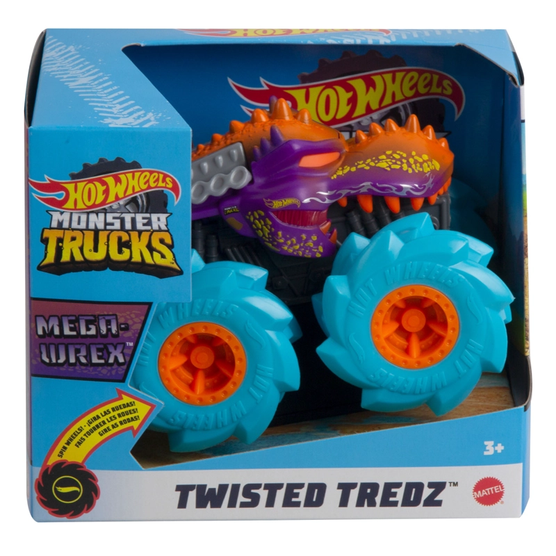VEHICULO HOT WHEELS MEGA MONSTER TRUCKS TWISTER TREDZ - 5