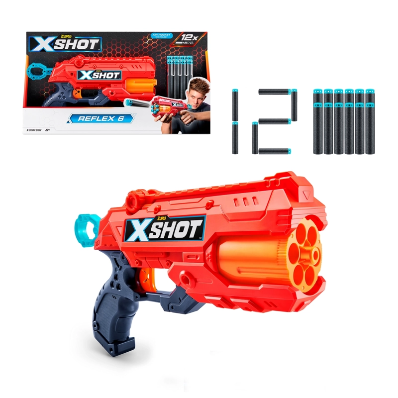 LANZADOR X-SHOT REFLEX 6 CON 16 DARDOS - 1