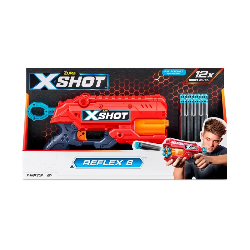 LANZADOR X-SHOT REFLEX 6 CON 16 DARDOS - 2
