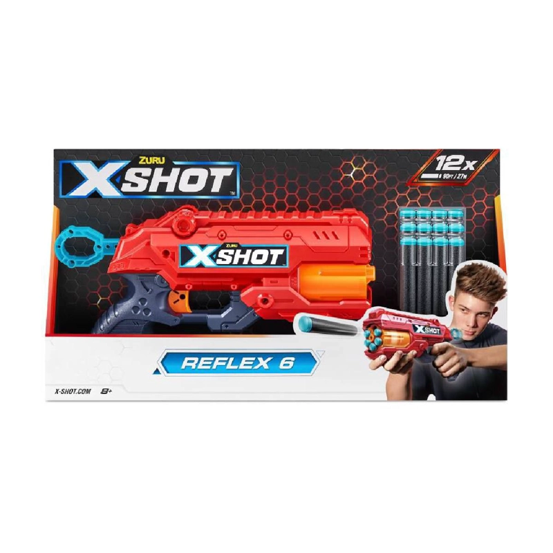 LANZADOR X-SHOT REFLEX 6 CON 16 DARDOS - 5