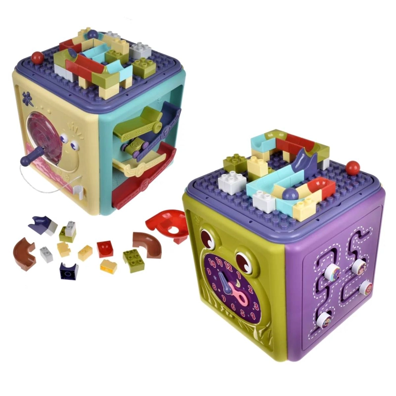CUBO DIDACTICO DE 25X25X25 CMS CON 15 ACTIVIDADES Y BLOQUES - 2