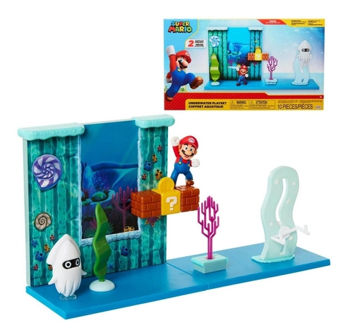 FIGURA DE ACCION NINTENDO COLECCION MARIO BROS BAJO EL AGUA - 1