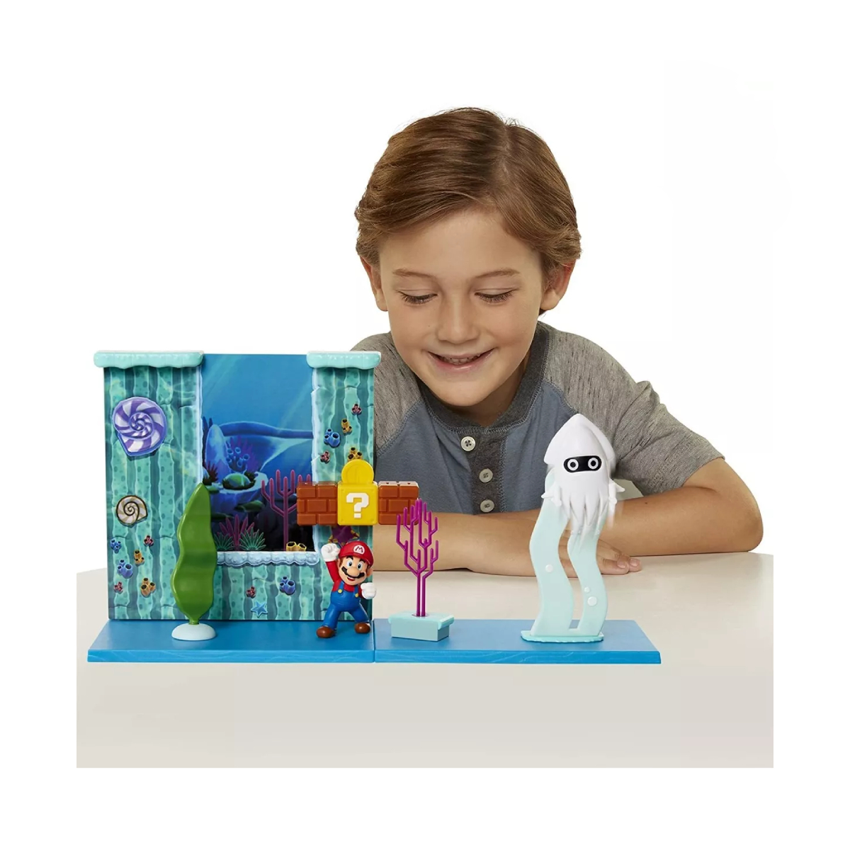 FIGURA DE ACCION NINTENDO COLECCION MARIO BROS BAJO EL AGUA - 7
