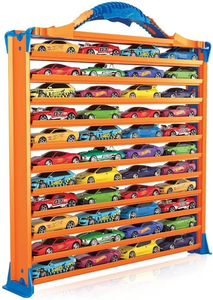 PISTA HOT WHEELS 3 EN 1 GUARDA AUTOS Y CONSTRUCCION - 5