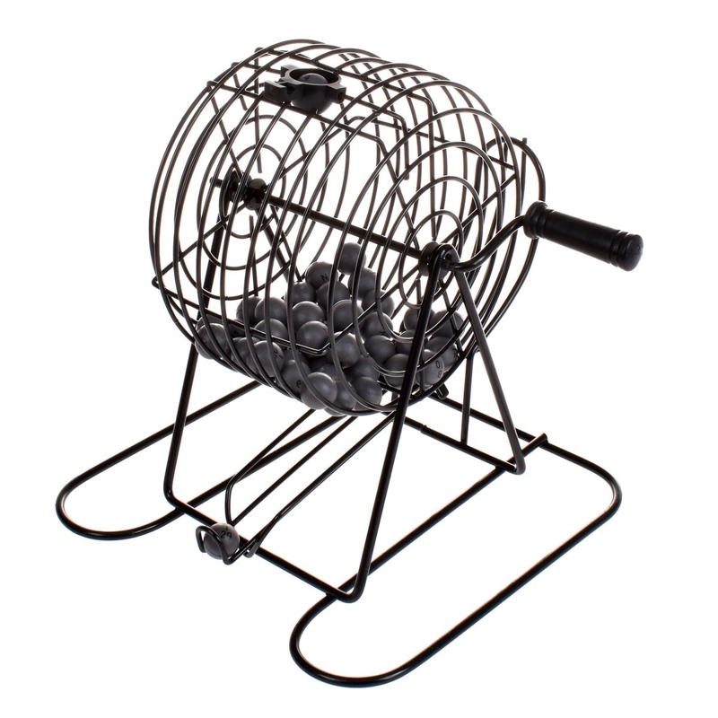 JUEGO BINGO CON TOMBOLA METALICA - 3