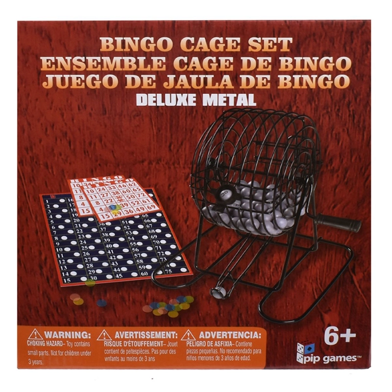 JUEGO BINGO CON TOMBOLA METALICA - 5
