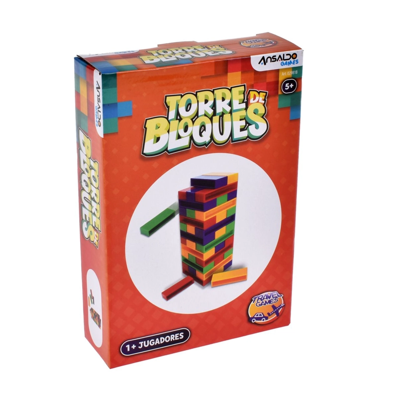 JUEGO DE MESA MINI TORRE DE BLOQUES - 4