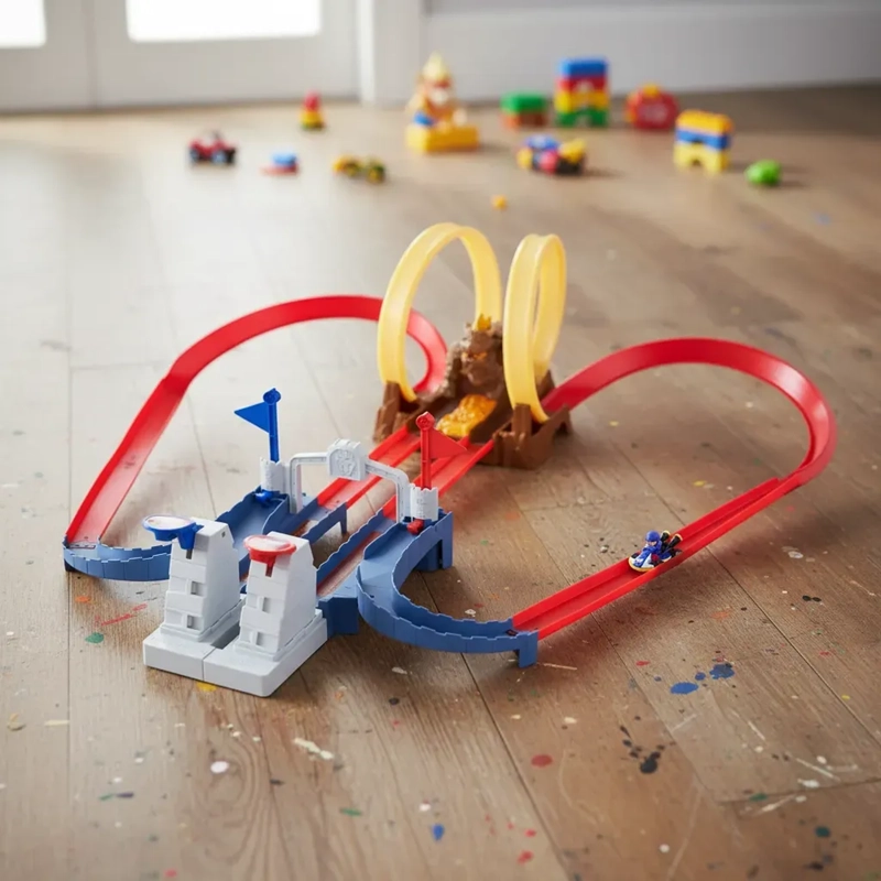 HOT WHEELS MARIO KART PISTA CASTILLO DE BOWSER MATTEL - 1