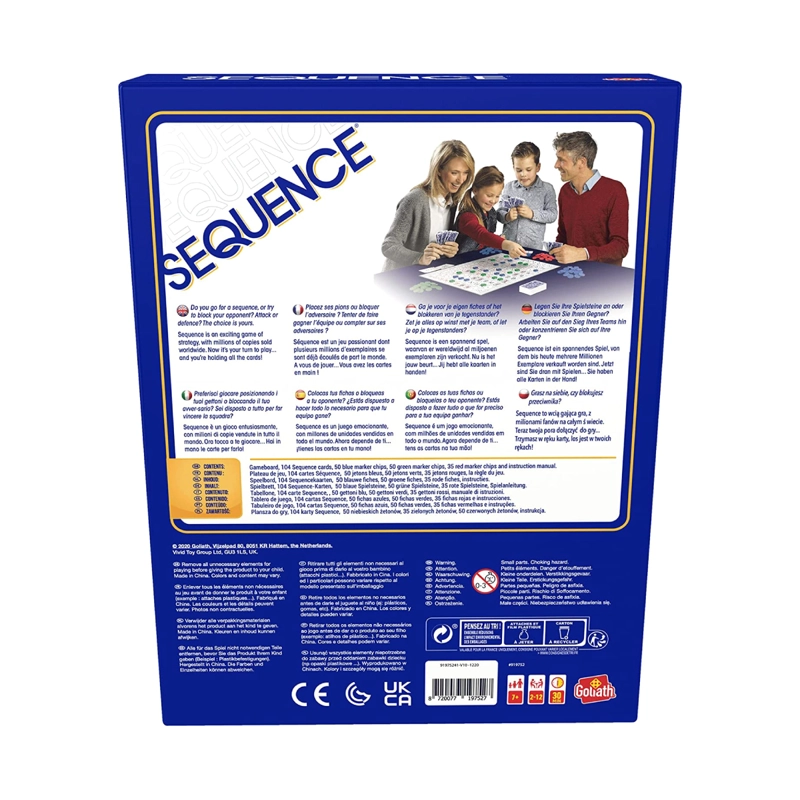 SEQUENCE JUEGO DE MESA PORTATIL – DE 2 A 12 JUGADORES - 7