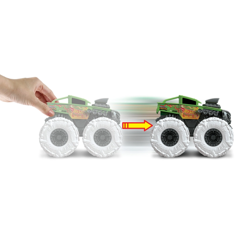 VEHICULO HOT WHEELS COLECCION MONSTER TRUCKS BONE SHAKE - 4