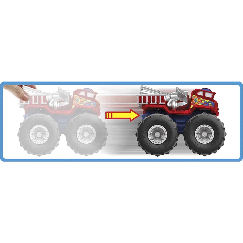 VEHICULO HOT WHEELS COLECCION MONSTER TRUCKS 5 ALARMA - 6