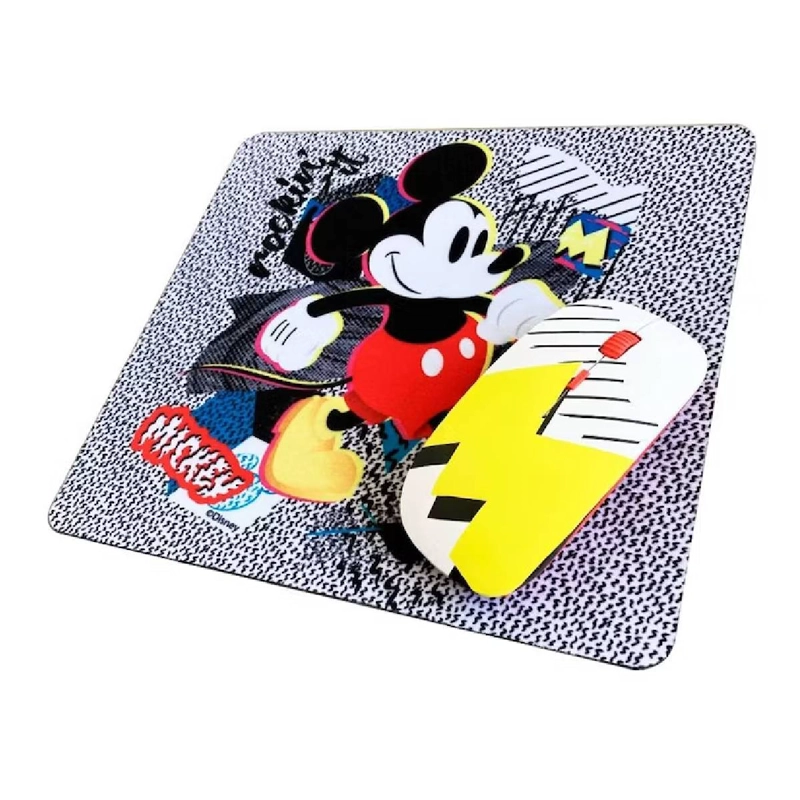 KIT MOUSE INALAMBRICO DISNEY Y MOUSE PAD MICKEY - 2