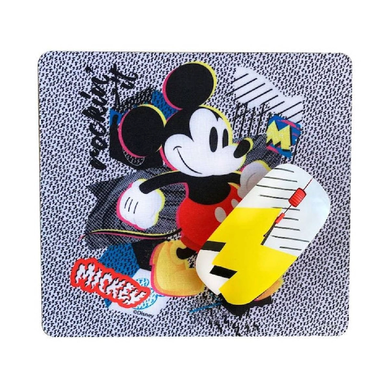 KIT MOUSE INALAMBRICO DISNEY Y MOUSE PAD MICKEY - 3