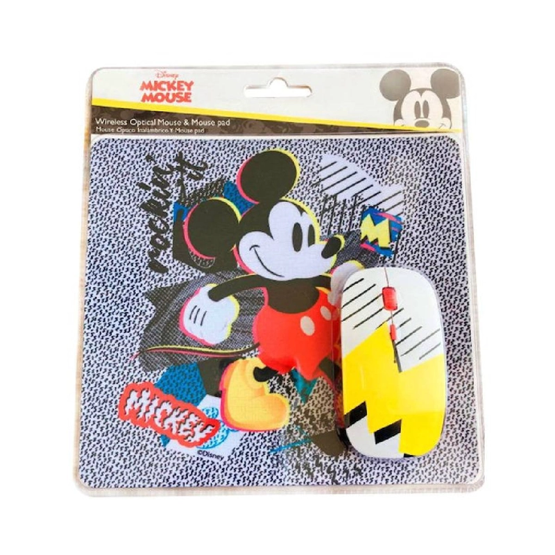 KIT MOUSE INALAMBRICO DISNEY Y MOUSE PAD MICKEY - 4