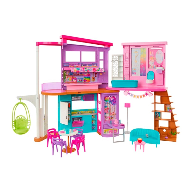 CASA DE MUÑECAS BARBIE CASA MALIBU 30 PIEZAS - 2