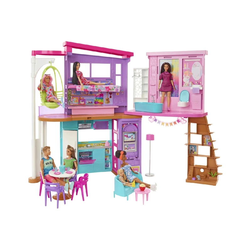 CASA DE MUÑECAS BARBIE CASA MALIBU 30 PIEZAS - 3