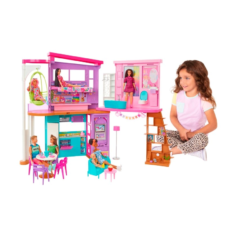 CASA DE MUÑECAS BARBIE CASA MALIBU 30 PIEZAS - 8