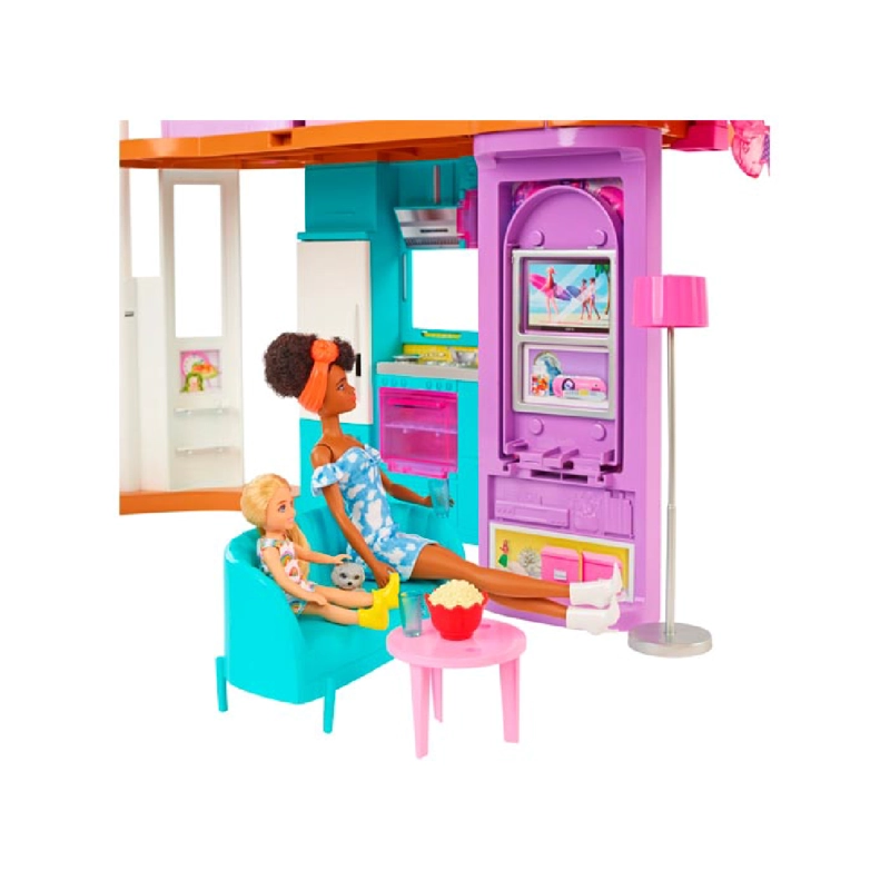 CASA DE MUÑECAS BARBIE CASA MALIBU 30 PIEZAS - 9