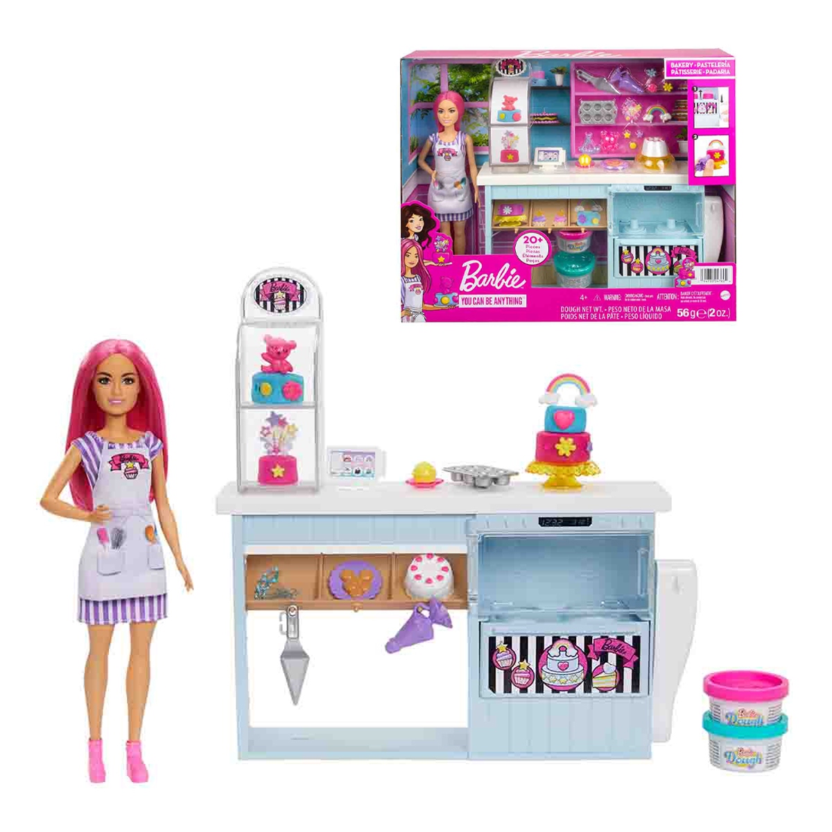 MUÑECA BARBIE MULTICOLOR SET DE REPOSTERÍA PARA DECORAR - 1