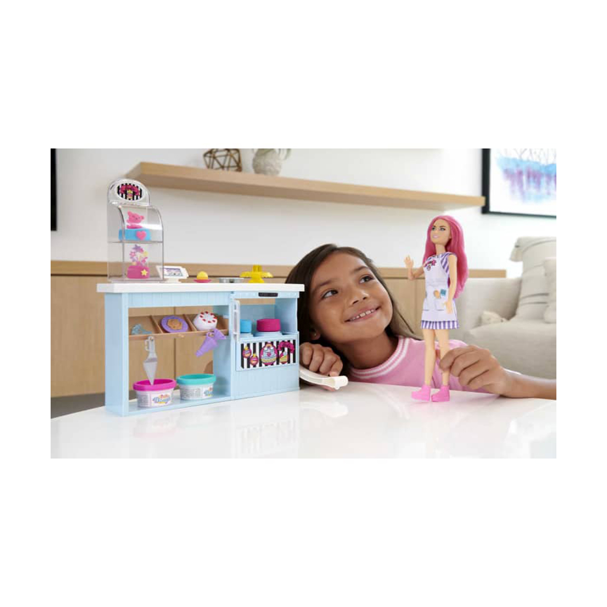 MUÑECA BARBIE MULTICOLOR SET DE REPOSTERÍA PARA DECORAR - 4