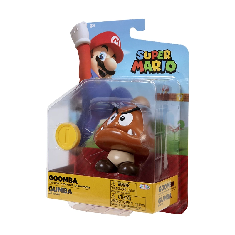 FIGURAS NINTENDO SUPER MARIO 10 CM - GOOMBA CON MONEDA - 2