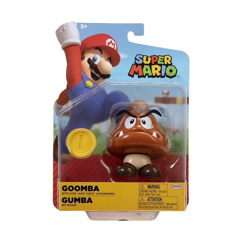 FIGURAS NINTENDO SUPER MARIO 10 CM - GOOMBA CON MONEDA - 8