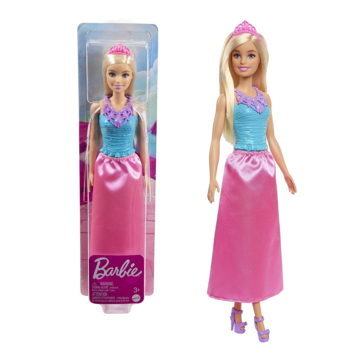 MUÑECA BARBIE PRINCESA DREAMTOPIA VESTIDO ROSA - 2