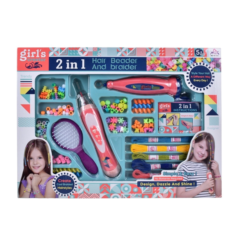 SET MANUALIDADES ANSALDO MAQUINA TRENZADOR Y ADORNOS PARA - 8