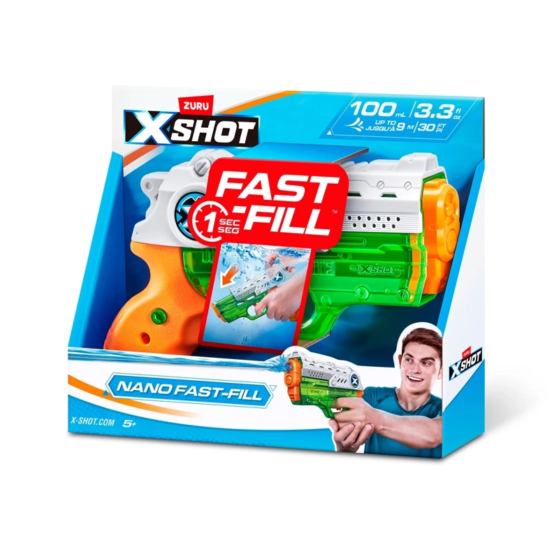 LANZADOR DE AGUA X SHOT NANO 100 ML SISTEMA FAST FILL - 4