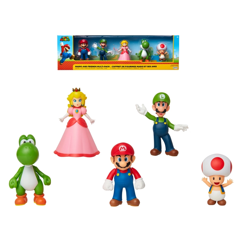 FIGURAS DE ACCION NINTENDO SUPER MARIO PACK CLASICO - 2