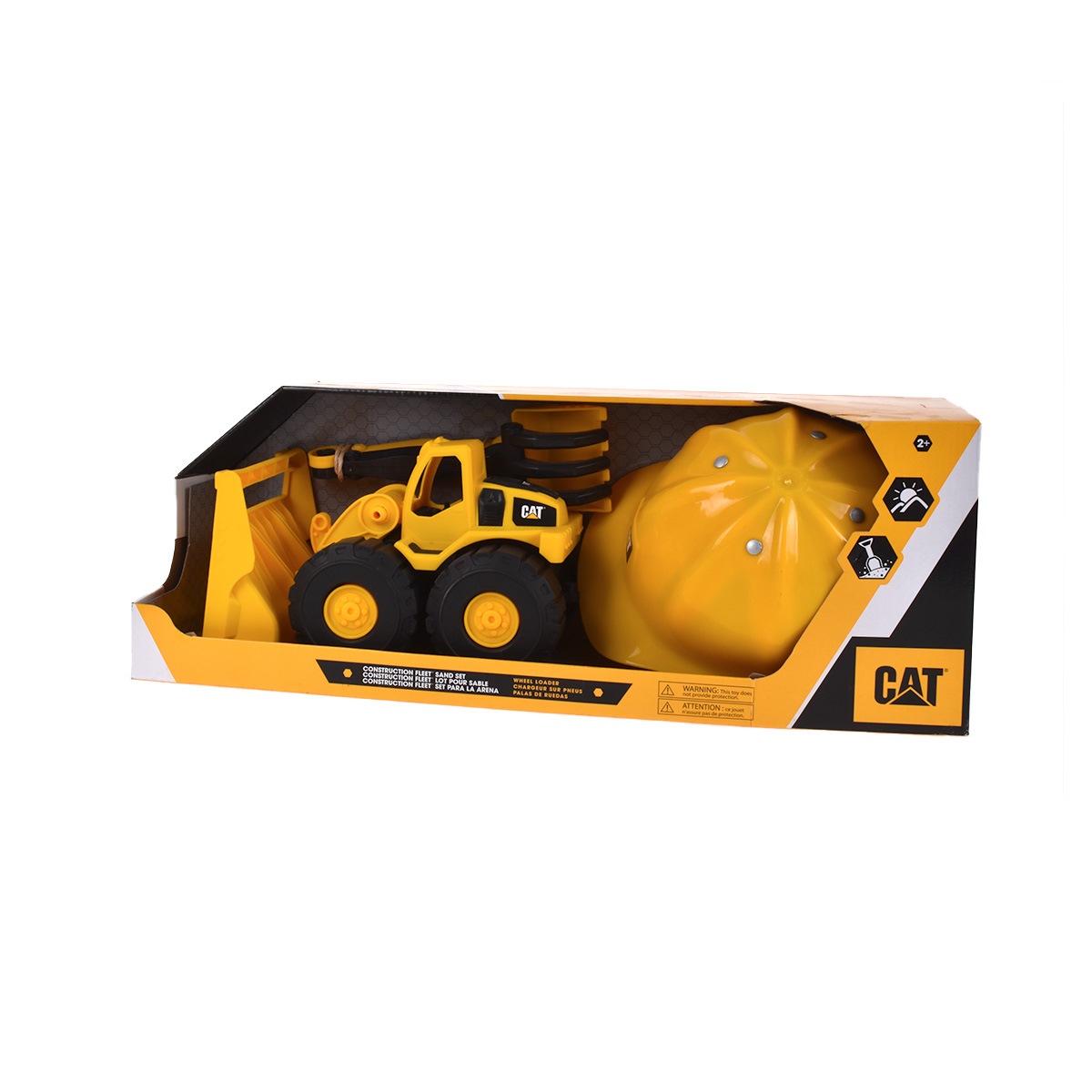 SET DE CONSTRUCCION CAT PALA CARGADORA Y CASCO - 1